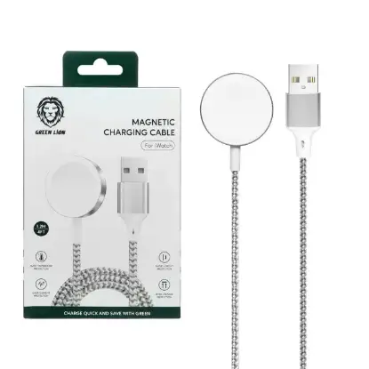 نمایش جزئیات کابل شارژ مغناطیسی گرین لاین برای iWatch مدل GNMCCISL طول 1.2 متر
