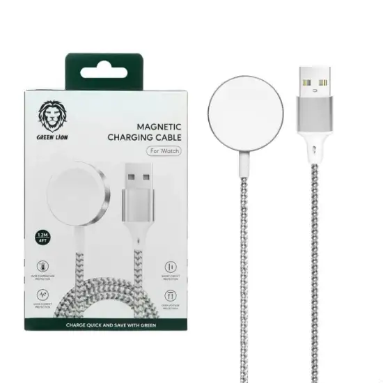 تصویر کابل شارژ مغناطیسی گرین لاین برای iWatch مدل GNMCCISL طول 1.2 متر