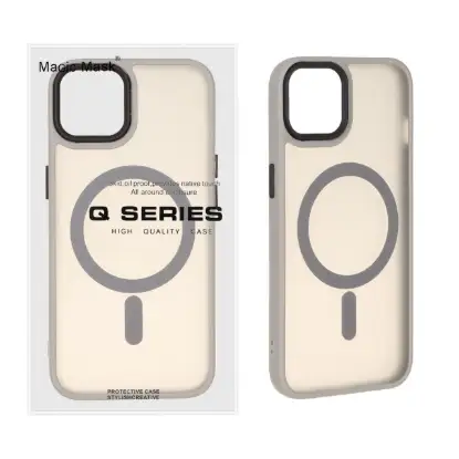 نمایش جزئیات قاب گوشی موبایل مجیک ماسک مدل Q-Series بلک لنز مگ سیف دار 