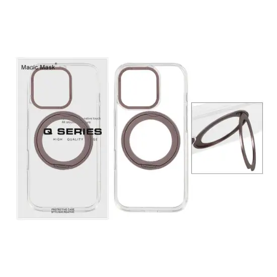 تصویر قاب گوشی موبایل مجیک ماسک مدل Q-Series مگ سیف دار استند چرخشی