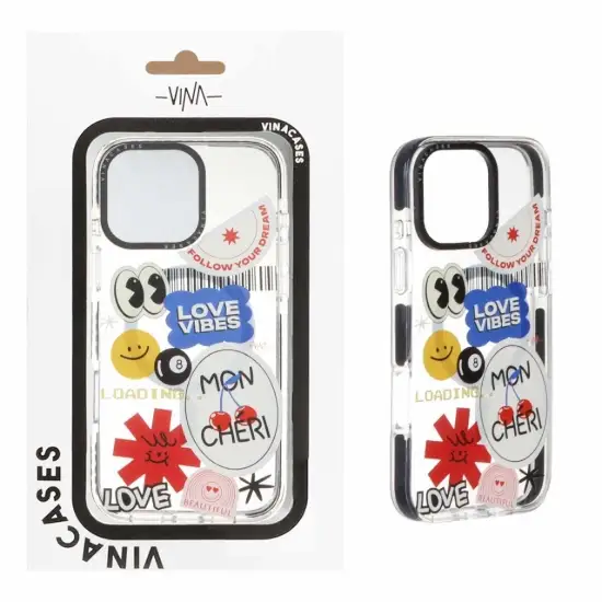 تصویر قاب گوشی موبایل وینا مدل Love مگ سیف دار