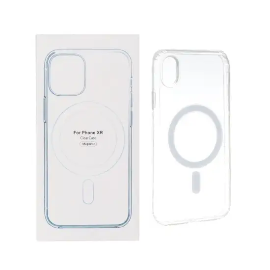 تصویر قاب گوشی موبایل کلیر کیس مدل شفاف مگ سیف دار