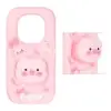 قاب گوشی موبایل سیلیکونی مدل Piggy عروسک برجسته فانتزی - تصویر یکم