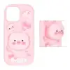 قاب گوشی موبایل سیلیکونی مدل Piggy عروسک برجسته فانتزی - تصویر دوم