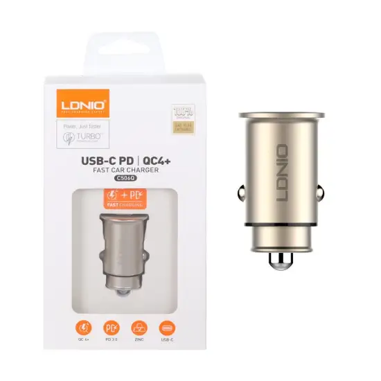 تصویر شارژر فندکی الدینیو مدل C506Q