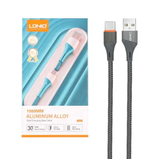 تصویر کابل تبدیل USB به USB-C الدینیو مدل LS631 طول 1 متر