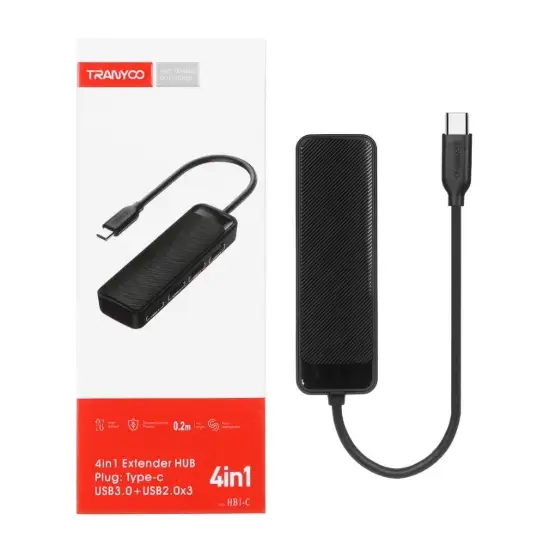 تصویر هاب 4 پورت ترانیو مدل HB1-C