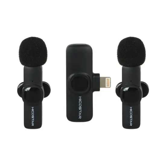 تصویر میکروفن بی سیم هایکواستار لایتنینگ مدل HS-MC522i