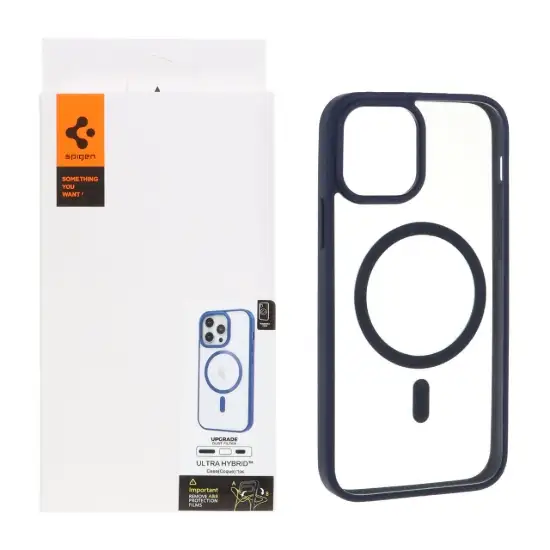 تصویر قاب گوشی موبایل اسپیگن مدل توری اسپیکر فلزی مگ سیف دار