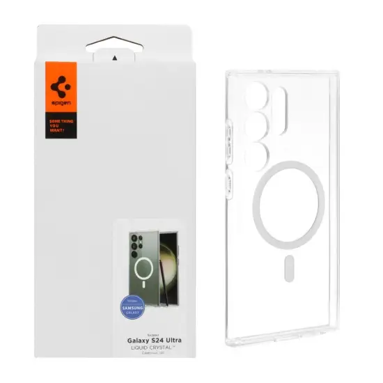 تصویر قاب گوشی موبایل اسپیگن مدل مگ سیف و محافظ لنز دار