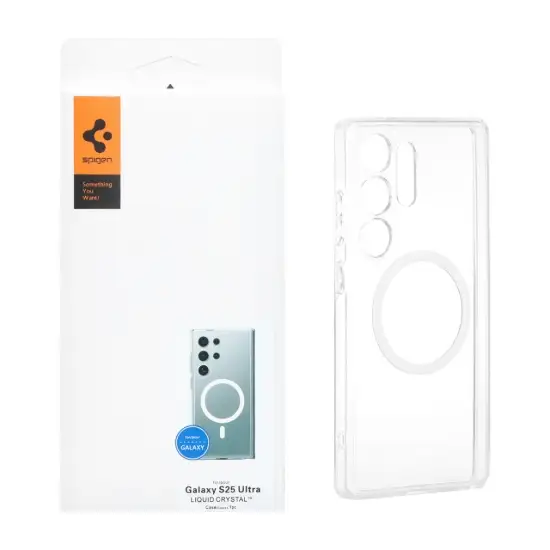 تصویر قاب گوشی موبایل اسپیگن مدل مگ سیف و محافظ لنز دار