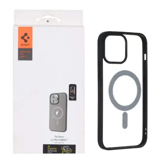 تصویر قاب گوشی موبایل اسپیگن مدل هاشور مگ سیف دار 