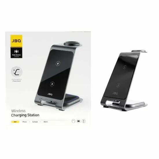 تصویر شارژر بی سیم سه کاره جی بی کیو مدل WIC-01