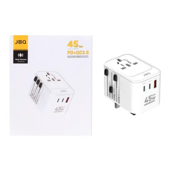 تصویر شارژر دیواری  45 وات فست جی بی کیو مدل UT-401W