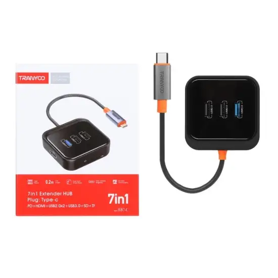 تصویر هاب 7 پورت ترانیو مدل HB7-C