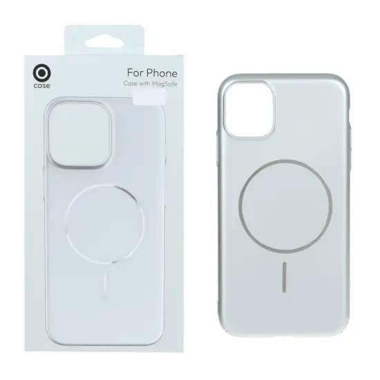 تصویر قاب گوشی موبایل متالیک مدل پشت سخت مگ سیف دار