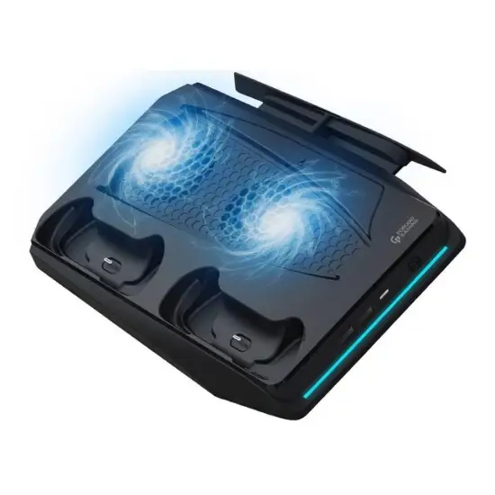 تصویر استند شارژ و فن خنک کننده Playstation 5 پرودو مدل PDX114-WH