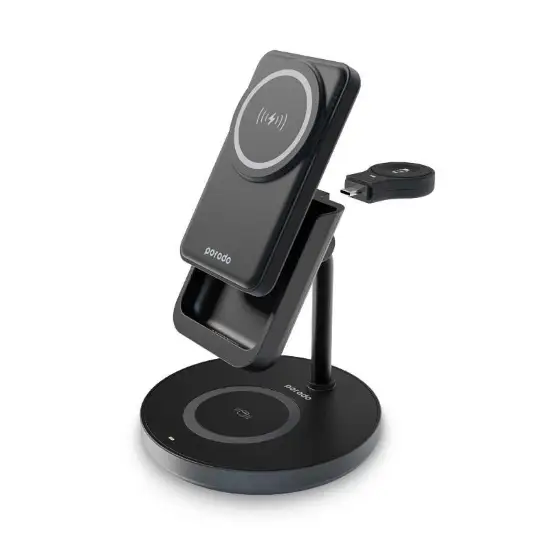 تصویر شارژر بی سیم چهار کاره پرودو مدل PD-PBFCH024