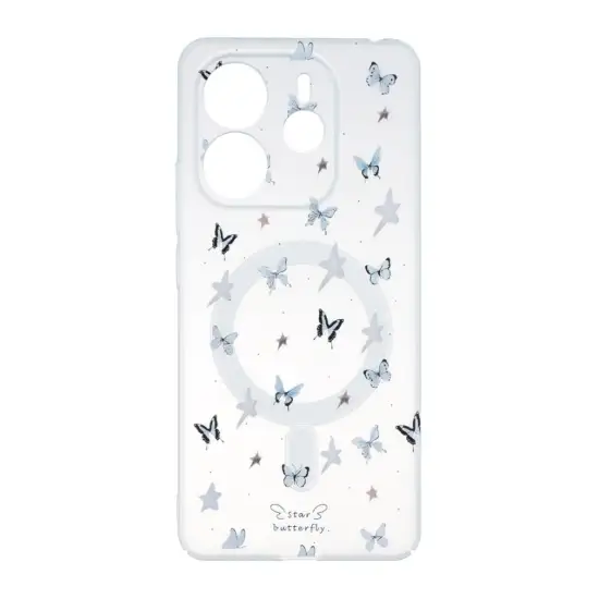 تصویر قاب گوشی موبایل مدل Butterfly پشت سخت طرح مگ سیف