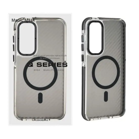 تصویر قاب گوشی موبایل مجیک ماسک مدل Q Series دور هاشور مگ سیف دار