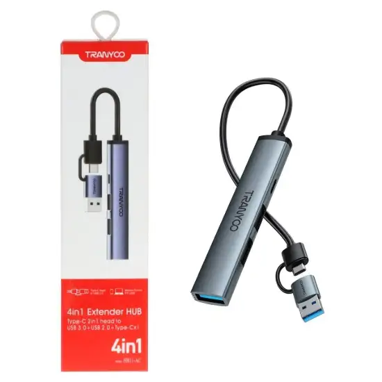 تصویر هاب 4 پورت ترانیو مدل HB11-AC