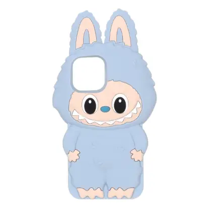 نمایش جزئیات قاب گوشی موبایل سیلیکونی مدل Labubu گوش دار