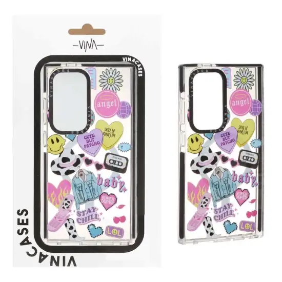 تصویر قاب گوشی موبایل وینا مدل Stay chill مگ سیف دار