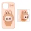 قاب گوشی موبایل سیلیکونی مدل Labubu استند شو - تصویر یکم