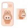 قاب گوشی موبایل سیلیکونی مدل Labubu استند شو - تصویر دوم