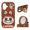 قاب گوشی موبایل سیلیکونی مدل Labubu آینه ای استند شو - تصویر چهارم