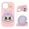 قاب گوشی موبایل سیلیکونی مدل Labubu آینه ای استند شو - تصویر ششم