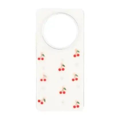 نمایش جزئیات قاب گوشی موبایل رزین مدل Cherry برجسته لنز سیلور