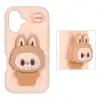 قاب گوشی موبایل سیلیکونی مدل Labubu استند شو - تصویر هشتم