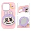 قاب گوشی موبایل سیلیکونی مدل Labubu آینه ای استند شو - تصویر نهم