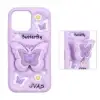 قاب گوشی موبایل سیلیکونی مدل Butterfly استند شو - تصویر سوم