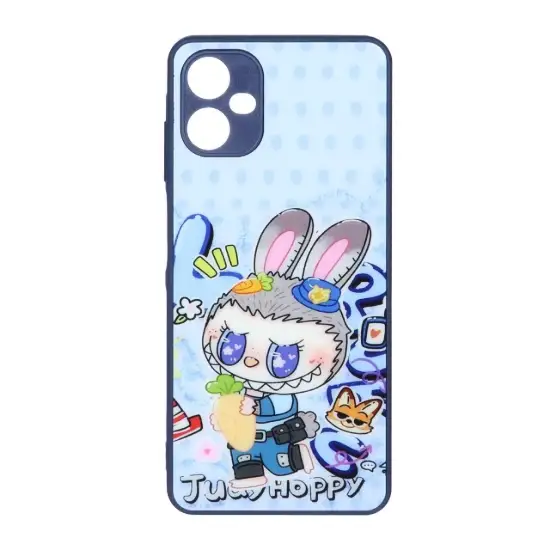 تصویر قاب گوشی موبایل Labubu Hoppy پشت طلق