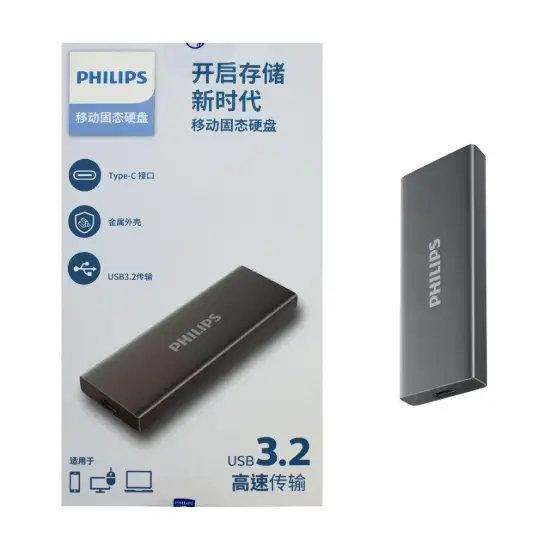 تصویر اس اس دی اکسترنال فیلیپس مدل FM61PS100S PS SSD ظرفیت 1 ترابایت