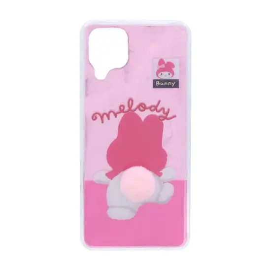 تصویر قاب گوشی موبایل مدل اطلسی عروسکی دم برجسته Melody