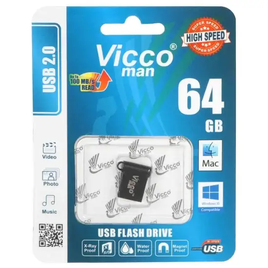 تصویر فلش مموری ویکومن مدل USB2.0 VC279 K ظرفیت 64 گیگابایت
