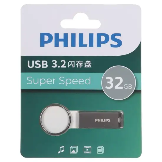 تصویر فلش مموری فیلیپس مدل FM21UA032B/93-B USB 3.2 ظرفیت 32 گیگابایت