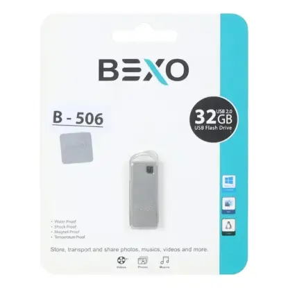 نمایش جزئیات فلش مموری بکسو مدل B-506 USB2.0 ظرفیت 32 گیگابایت
