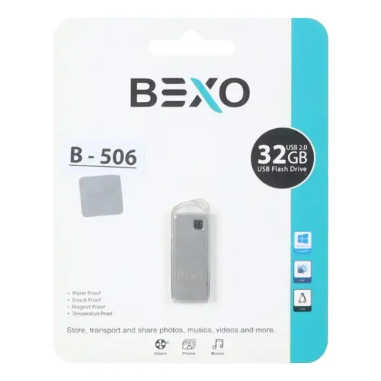 تصویر فلش مموری بکسو مدل B-506 USB2.0 ظرفیت 32 گیگابایت