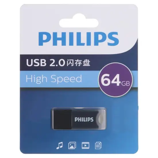 تصویر فلش مموری فیلیپس مدل FM10UA064A/93-B USB 2.0 ظرفیت 64 گیگابایت