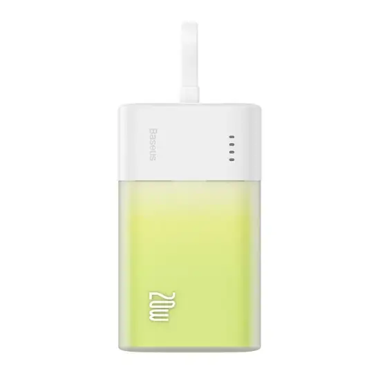 تصویر پاوربانک بیسوس فست شارژ 20 وات مدل Popsicle PPKDC05C ظرفیت 5200 میلی آمپر ساعت