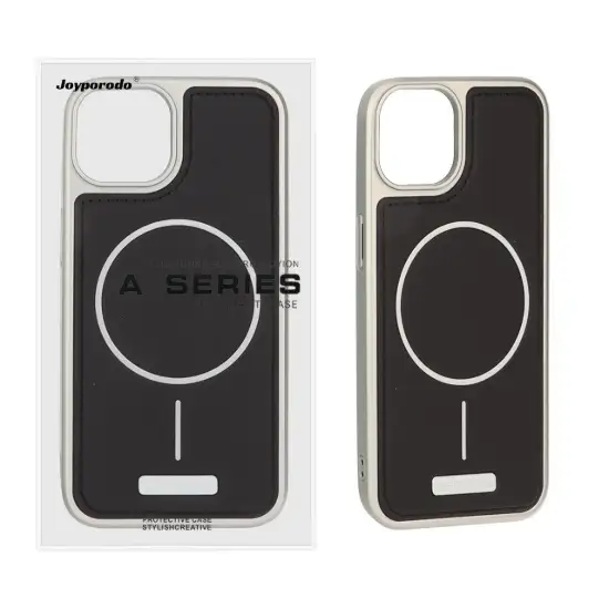 تصویر قاب گوشی موبایل Becation مدل چرم دور دوخت مگ سیف دار