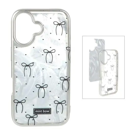 تصویر قاب گوشی موبایل ژله ای سیلور طرح Bow tie