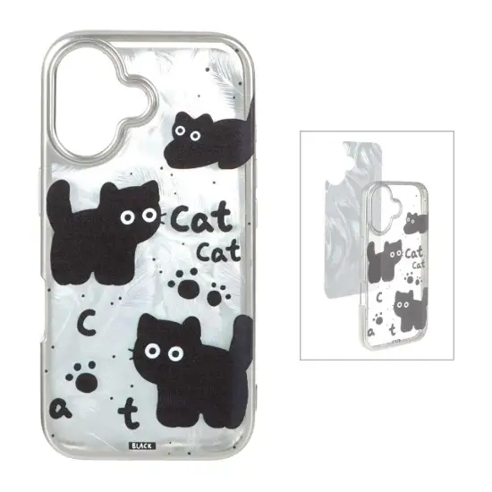 تصویر قاب گوشی موبایل ژله ای سیلور طرح Cat