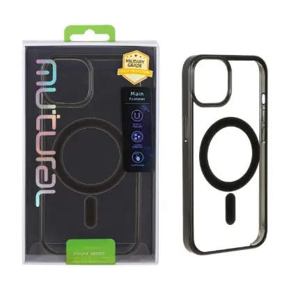 نمایش جزئیات قاب گوشی موبایل موتورال مدل شفاف مگ سیف دار