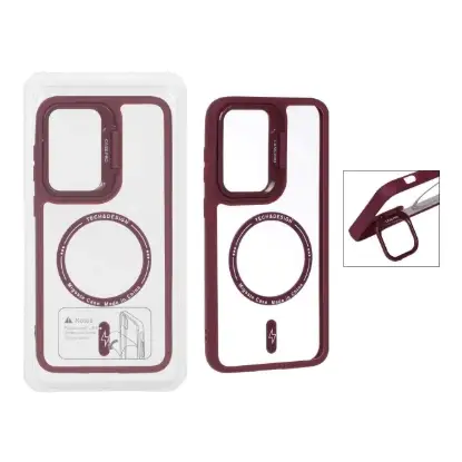 نمایش جزئیات قاب گوشی موبایل کیس پرو مدل استند شو مگ سیف دار