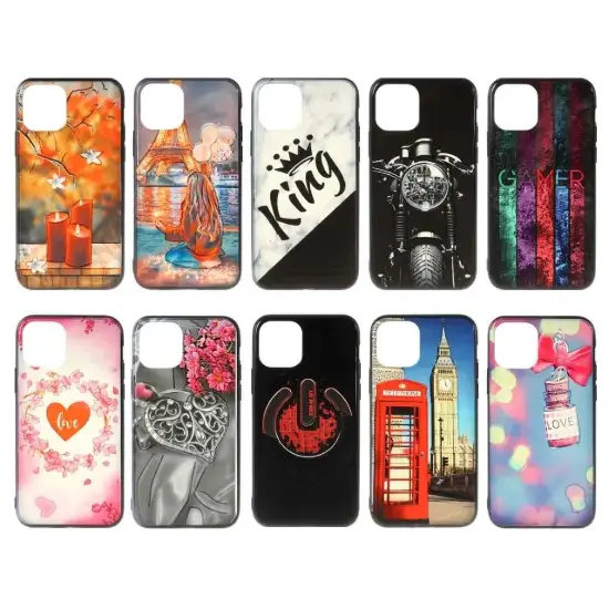 تصویر قاب گوشی موبایل مدل UV طرح های مختلف